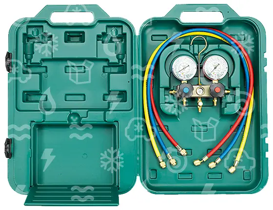 rozvaděč Refco 2 cestný s hadicemi REFCO BM2-3-DS-CLIM32, 4688174